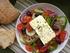Salads. Apetizers. Κλασική χωριάτικη. Greek classic. Mango salad Mesclun, fresh blossom ricotta from Ios Island and sweet & sour dressing.