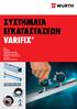 ΣΥΣΤΗΜΑΤΑ ΕΓΚΑΤΑΣΤΑΣΕΩΝ VARIFIX. Ράγες Κονσόλες Εξαρτήματα σύνδεσης Σφιγκτήρες σωληνώσεων Στήριξη με συρματόσχοινο Στερέωση Εργαλεία τοποθέτησης