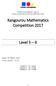 Kangourou Mathematics Competition Level 5 6