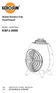 Stand Electric Fan Αερόθερμο MODEL / MONTEΛO: KNFJ-2000 EN GR INSTRUCTIONS MANUAL ΕΓΧΕΙΡΙΔΙΟ ΧΡΗΣΗΣ