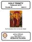 HOLY TRINITY. February Volume 46 Issue 2. The Presentation of the Lord into the Temple