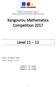 Kangourou Mathematics Competition Level 11 12