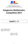 Kangourou Mathematics Competition Level 1 2