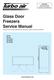Glass Door Freezers Service Manual