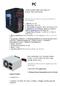 CASE SUPERCASE 250 USB 3.0 BLACK/RED WINDOW