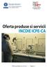 Oferta produse si servicii INCDIE ICPE-CA