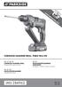 IAN CORDLESS HAMMER DRILL PABH 20-Li B2 CORDLESS HAMMER DRILL ΕΠΑΝΑΦΟΡΤΙΖΟΜΕΝΟ ΔΡΑΠΑΝΟ AKKU-BOHRHAMMER