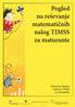 Pogled na reševanje matematičnih nalog TIMSS za maturante