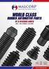 WORLD CLASS RUBBER AUTOMOTIVE PARTS CV & STEERING BOOTS 2014 / 2015 PRODUCT CATALOGUE.