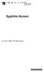 Syphilis Screen. For use on IMMULITE 2000 systems