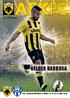 THE OFFICIAL MATCH PROGRAMME HELDER BARBOSA ΑΕΚ- ΑΠΟΛΛΩΝ ΣΜΥΡΝΗΣ, ΚΥΡΙΑΚΗ , ΟΑΚΑ 18.00