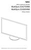 MultiSync EA275WMi MultiSync EA305WMi