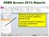 SGBD Access 2013: Reports