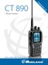 FIRMWARE 2.0 CT 890. Οδηγίες Χρήσης DUAL BAND VHF/UHF TRANSCEIVER