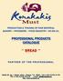 PROFESSIONAL PRODUCTS CATALOGUE