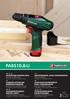 PABS10.8-LI AKKUPORAKONE, JOSSA LITIUMIONIAKKU LITHIUM-ION CORDLESS DRILL SLADDLÖS LITHIUM-ION BORRSKRUVDRAGARE