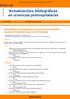 Actualizacións bibliográficas en urxencias prehospitalarias