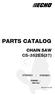 PARTS CATALOG CHAIN SAW CS-352ES(37) Click here. P Ib