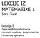 LEKCIJE IZ MATEMATIKE 1