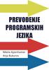 PREVOÐENJE PROGRAMSKIH JEZIKA