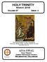 HOLY TRINITY. March Volume 47 Issue 3. The Annunciation of the Theotokos, the Ever-Virgin Mary, and the Mother of God (Feast Day: March 25)