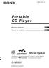 Portable CD Player D-NE900. Návod k obsluze Návod na obsluhu CZ SK (1) 2003 Sony Corporation
