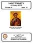 HOLY TRINITY. October Volume 46 Issue 10. Saint Luke the Evangelist (Feast Day: October 18)