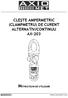 CLEŞTE AMPERMETRIC (CLAMPMETRU) DE CURENT ALTERNATIV/CONTINUU AX-203
