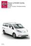 EE-20C Nissan e-nv200 Combi, Evalia Hinnakiri, Varustus, Tehnilised andmed, Värvid