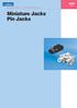 Miniature Jacks Pin Jacks JAC09 E-03