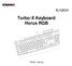 Turbo-X Keyboard Horus RGB. Οδηγίες Χρήσης