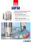 HFM. Small Diameter Machining High Feed Tool. High Feed Mill HFM. Stable machining, high efficiency milling tools For small diameter machining.