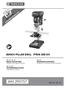 IAN BENCH PILLAR DRILL PTBM 500 D4. ΕΠΙΤΡΑΠΕΖΙΟ ΔΡΑΠΑΝΟ Μετάφραση των αυθεντικών οδηγιών λειτουργίας