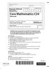 Core Mathematics C34