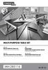 IAN MULTI-PURPOSE TABLE SET. MULTI-PURPOSE TABLE SET Assembly instructions, Variation possibilities