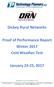 Dickey Rural Networks. Proof of Performance Report Winter 2017 Cold Weather Test. January 23-25, 2017
