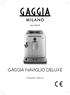 Type HD8749 GAGGIA NAVIGLIO DELUXE. Εγχειρίδιο οδηγιών