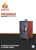 Πίνακας περιεχοµένων. 1. Ξυλόσοµπα ARTE Phoenix Ένα ελληνικό προϊόν υψηλής ποιότητας Στοιχειά σχετικά µε το ξύλο και το περιβάλλον...