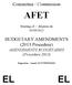 Committee / Commission AFET. Meeting of / Réunion du 03/09/2012. BUDGETARY AMENDMENTS (2013 Procedure) AMENDEMENTS BUDGÉTAIRES (Procédure 2013)