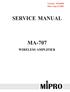 SERVICE MANUAL MA-707