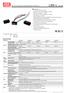 DC-DC Constant Current Step-Down LED driver LDD-300L LDD-350L LDD-500L LDD-600L LDD-700L CURRENT RANGE