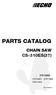 PARTS CATALOG CHAIN SAW CS-310ES(37) CS-310ES(37)