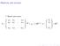 Matrices and vectors. Matrix and vector. a 11 a 12 a 1n a 21 a 22 a 2n A = b 1 b 2. b m. R m n, b = = ( a ij. a m1 a m2 a mn. def