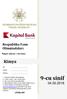 9-cu sinif Kimya. Respublika Fənn Olimpiadaları. Rayon (Şəhər) mərhələsi. Soyad. Məktəb