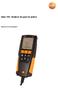 testo 310 Analizor de gaze de ardere Manual de instrucţiuni