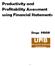 Productivity and Profitability Assessment using Financial Statements. Diego PRIOR