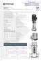 VERTICAL MULTI-CELL CENTRIFUGAL PUMPS IN AISI 316 STAINLESS STEEL