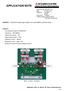 APPLICATION NOTE. Silicon RF Power Semiconductors. RD35HUF2 single-stage amplifier with f= mhz evaluation board
