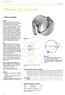 L=300 (L=500) L=300 (L=500) Prikazana je izvedba z elektromotornim pogonom PL /E... Tabela standardnih dimenzij, L = 300 mm.