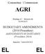 Committee / Commission AGRI. Meeting of / Réunion du 02/09/2013. BUDGETARY AMENDMENTS (2014 Procedure) AMENDEMENTS BUDGÉTAIRES (Procédure 2014)